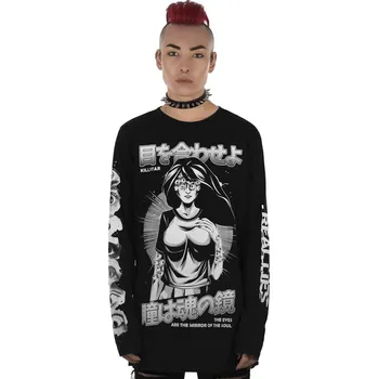 tričko unisex - Eye Contact Long Sleeve Top - KILLSTAR - KSRA002266 - XS