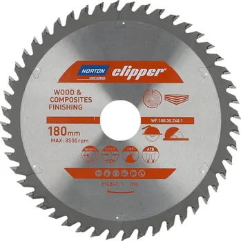 Pilový kotouč Norton Clipper Pilový kotouč WOOD FINISHING 180x30/20/16 2,8/1,8 48T ATB