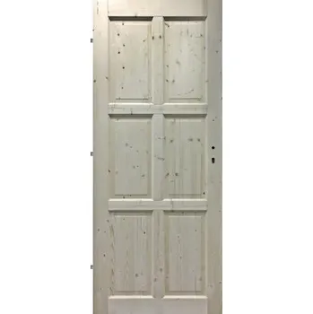 Interiérové dveře Interiérové dveře masivní 6K plné, 80 L, smrk