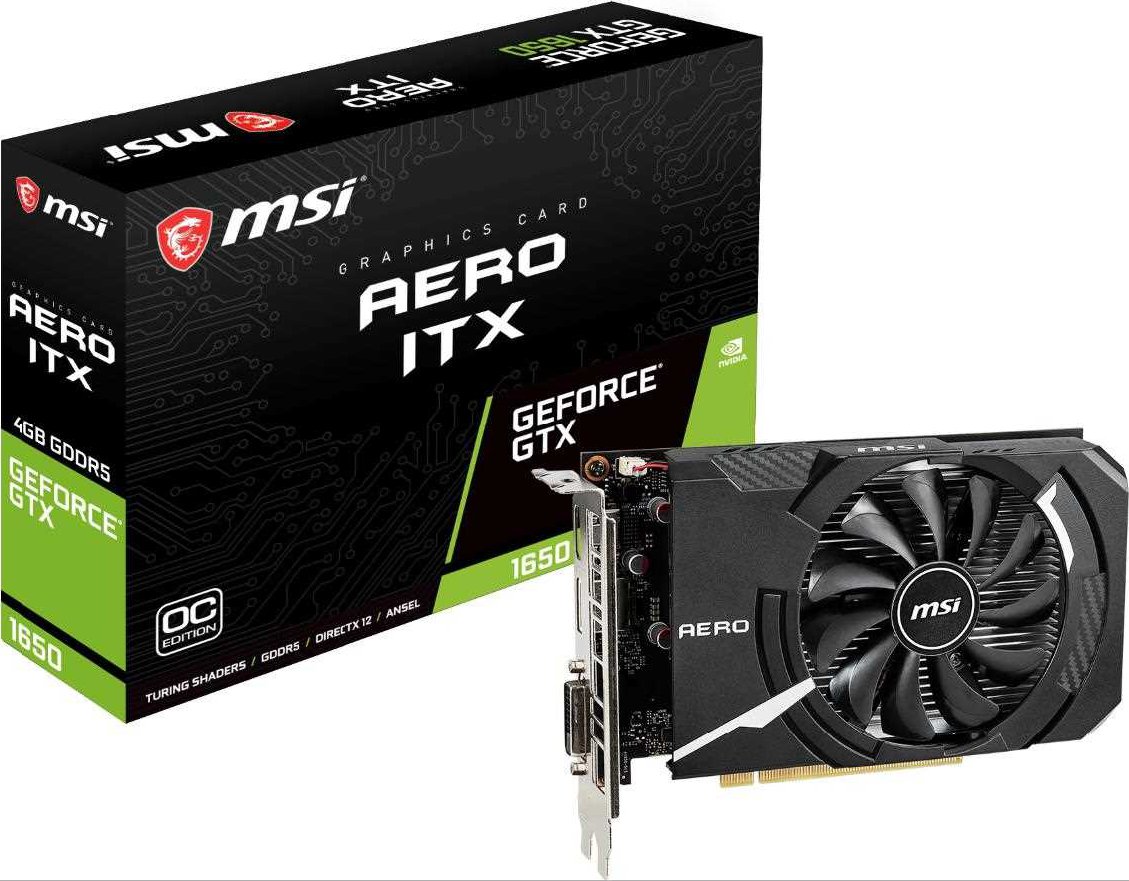 MSI GeForce GTX 1650 AERO ITX 4GB OC - Zbozi.cz