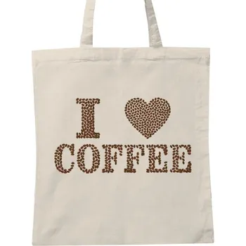 Nákupní taška unisex s potiskem Miluji kávu