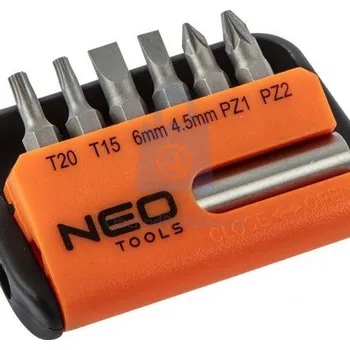 Bit Sada bitů s držákem, NEO tools 7 ks, balení 1 ks