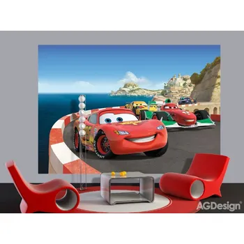 Fototapeta FTDs1924 Dětská papírová fototapeta AG Design Auta, velikost 255 x 180 cm