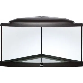 Akvárium Akvarium s osvětlením DIVERSA 152 l rohové černé