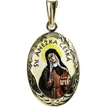 Aljančič Svatá Anežka Česká medailon 440R zlato