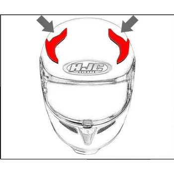 Motodoplněk HJC ventilace FG-JET Horní pearl white