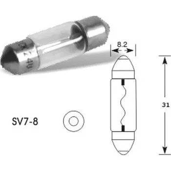 Autožárovka Žárovka 12 V 3 W sufit