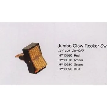 vypínač Vypínač kolébkový obdélník 20 x 34 mm zelený