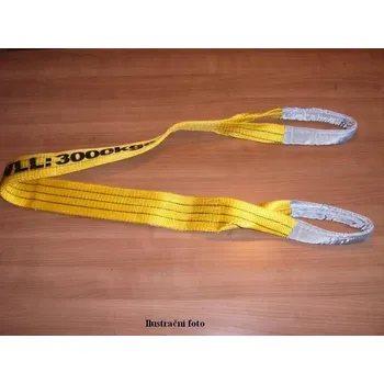 Upínací popruh Popruh tkaný plochý s oky na 2000 kg délky 4 0 m