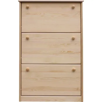 Botník Botník široký se 3 výklopy KL-212, masiv borovice