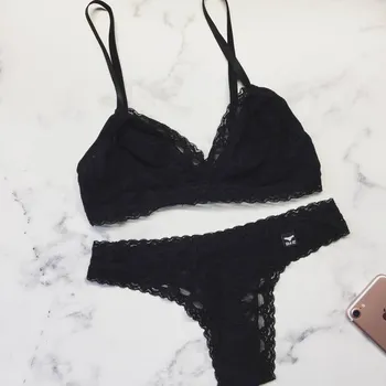 Kalhotky LIKE IT Dámské černé tanga kalhotky Lisa S 6005_102_200