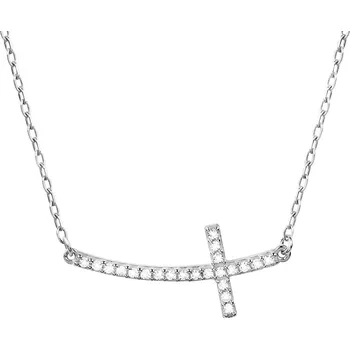 Přívěsek Leru Diamantový křížek s řetízkem