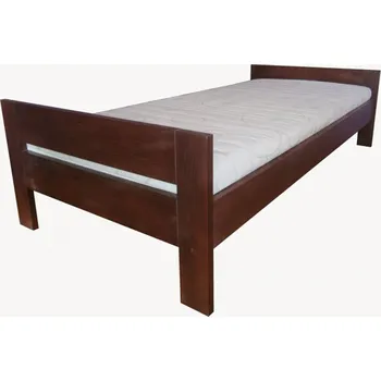 Postel Krajča Jednolůžková postel z masivu Leona 80 x 200 cm Povrchová úprava dřeva: Bezbarvý olej OSMO, Druh dřeva: Buk