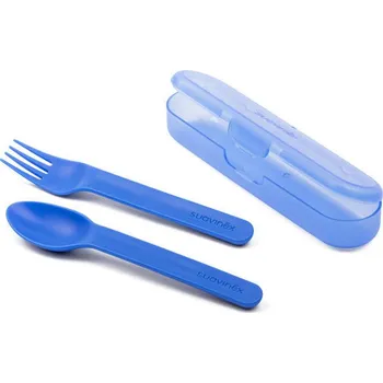 dětský příbor Suavinex Sada příborů BOOO modrá