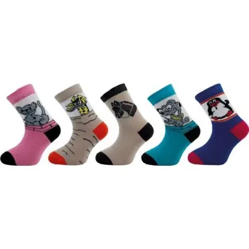 Dětské ponožky NOVIA ZVÍŘE MIX 5 párů 27-29