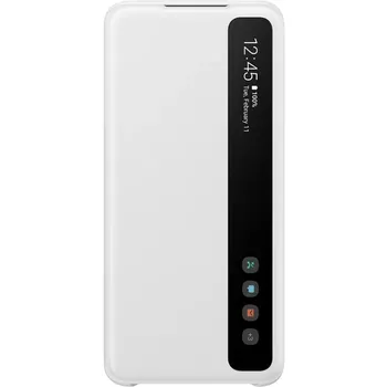 Pouzdro na mobilní telefon Samsung EF-ZG780CW Clear View Cover pro Samsung Galaxy S20 FE White