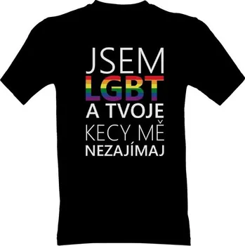 Tričko s potiskem Jsem LGBT tričko pánské pánské