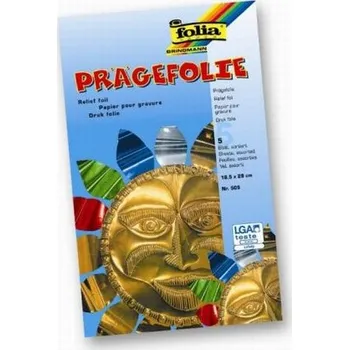 Alobalová fólie Hliníková folie barevná 5 ks, 18,5x29 cm, 70 u