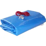 Zimní zakrývací plachta na bazén ovál 7,3x3,7m - fólie 8,5x4,8m, modro/černá, 200g/m2