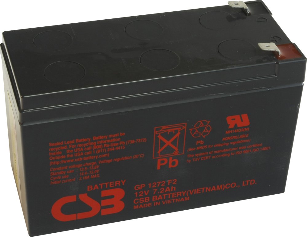 akumulátor CSB GP1272F2 (12V/7,2Ah)