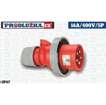 Elektrická zásuvka Vidlice PCE 400V/16A/5p/IP67