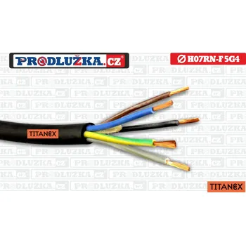 Prodlužovací kabel Prodlužka.cz H07RN-F 5G4 Titanex