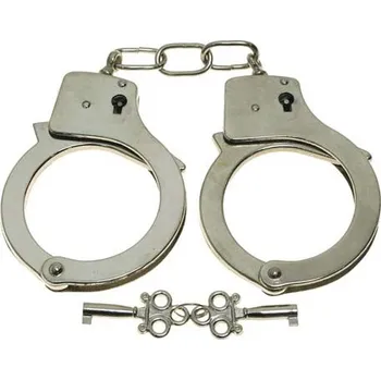 Sebeobrana MFH Policejní chromová pouta stříbrná