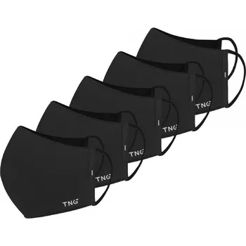 TNG antibakteriální obličejová rouška nano černá 5 ks L rouška TNG antibakteriální obličejová rouška nano černá 5 ks L