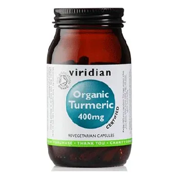 Přírodní produkt Viridian Nutrition Organic Turmeric (Bio kurkuma) 400mg 90 kapslí