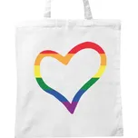 BIO plátěná taška s potiskem Srdíčko plátěná taška