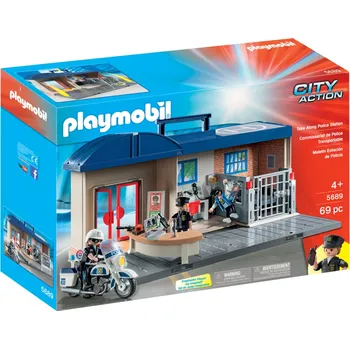 Stavebnice Playmobil Playmobil City Action 5689 Přenosná policejní stanice
