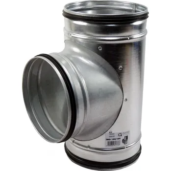 Vzduchotechnické potrubí Dalap TM-O 80/80 Kovová odbočka "T" s těsnící gumou Ø 80 / Ø 80 mm