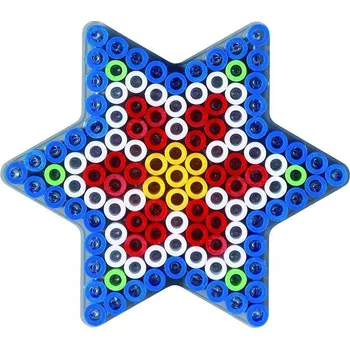 Dětské navlékací korálky HAMA Podložka Hvězda MAXI