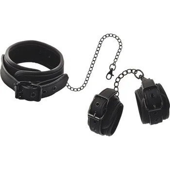 BDSM obojek Obojek a pouta FETISH SUBMISSIVE COLLAR AND WRIST CUFFS - s kupónem KUP15 cena 597 Kč + extra diskrétní expedice