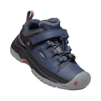 Dívčí obuv KEEN TARGHEE LOW WP K blue nights/red carpet US 13 / EU 31,0 / UK 12 / 19,5 cm; Modrá obuv + DÁREK DLE VÝBĚRU!