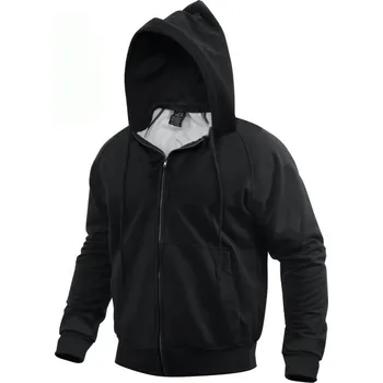Pánská móda ROTHCO mikina s kapucí THERMAL na zip ČERNÁ vel.S