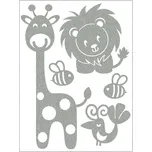 Reflexní nažehlovací motivy - žirafa