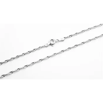 Řetízek Dámský stříbrný řetízek singapore 45 cm 56003F