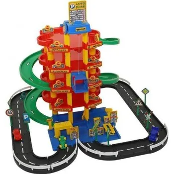 garáž Wader 38104 Parkoviště 5 pater se silnicí a auty