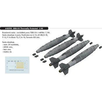 Plastikový model Eduard 1/48 GBU-54 Thermally Protected
