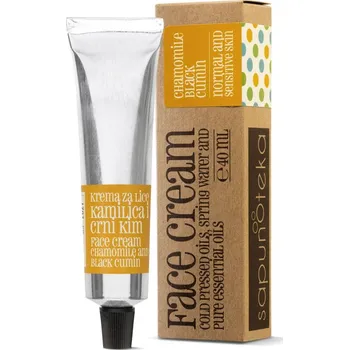 Pleťový krém Sapunoteka Face Cream Normal & Sensitive 40ml - Denní krém na normální a citlivou pleť