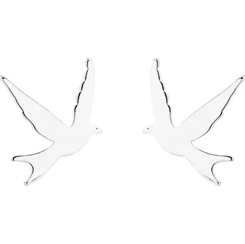 Náušnice Ocelové náušnice vlaštovky