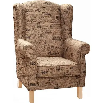 Křeslo Křeslo ušák ORIENTE, krémová