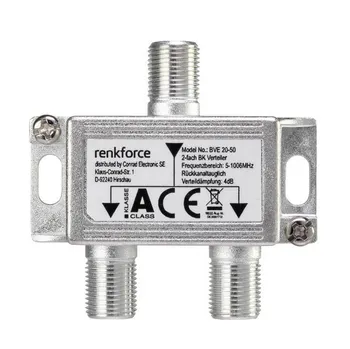 Anténní zesilovač Renkforce TV/SAT anténní rozbočovač 2 výstupy