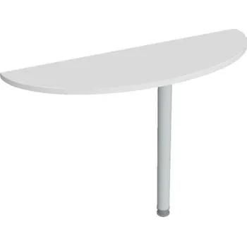 Kancelářský vozík HOBIS přídavný stůl zakončovací oblouk - GP 120, bílá + doprava zdarma
