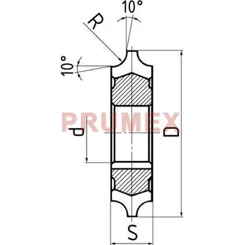 Fréza Fréza čtvrtkruhová vydutá, F830170, 18 mm