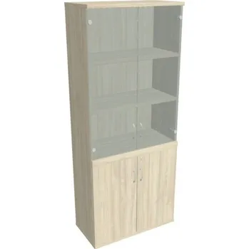 Kancelářský vozík HOBIS kancelářská policová skříň - SZ 5 80 12, zámek Huwill, akát + doprava zdarma