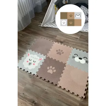 Minideckfloor podlaha 6 dílů - beránek, tuleň a tlapka 0264