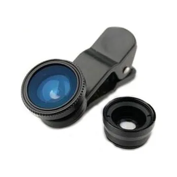 Univerzální clip čočka na telefon 3 v 1