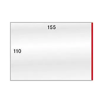 Ochranná slída/pouzdro na bankovky 155 x 110 mm, boční vstup, 50 ks